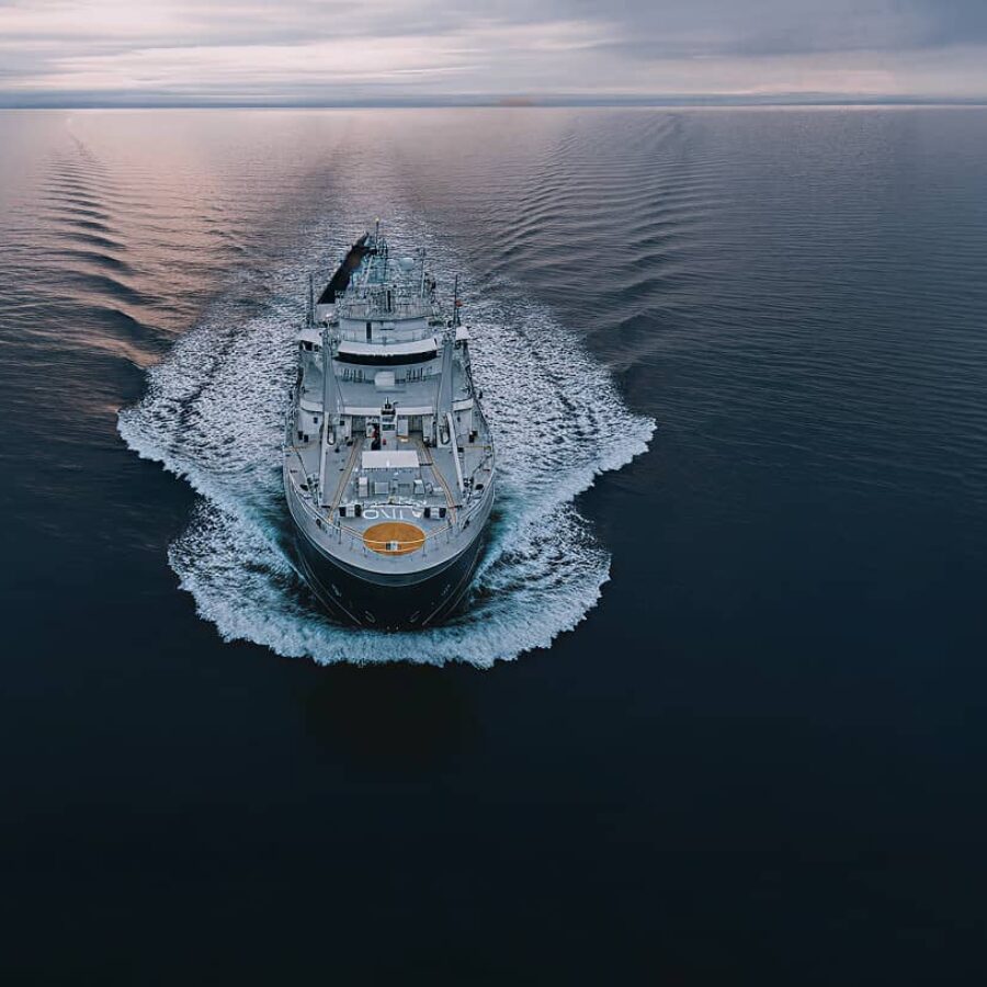 Ship in ocean